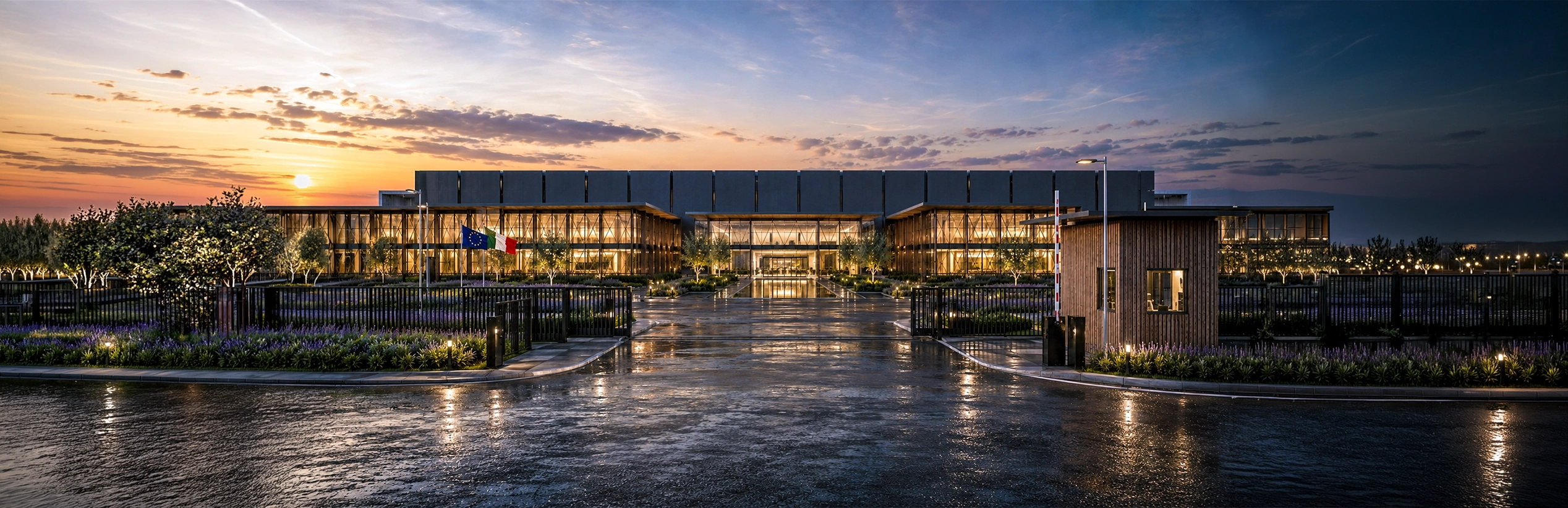 19-01 Holding headquarters at sunset